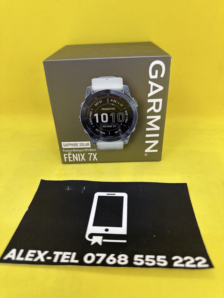 Alex-TEL® Garmin Fenix 7X Saphire Solar Sigilat Nou