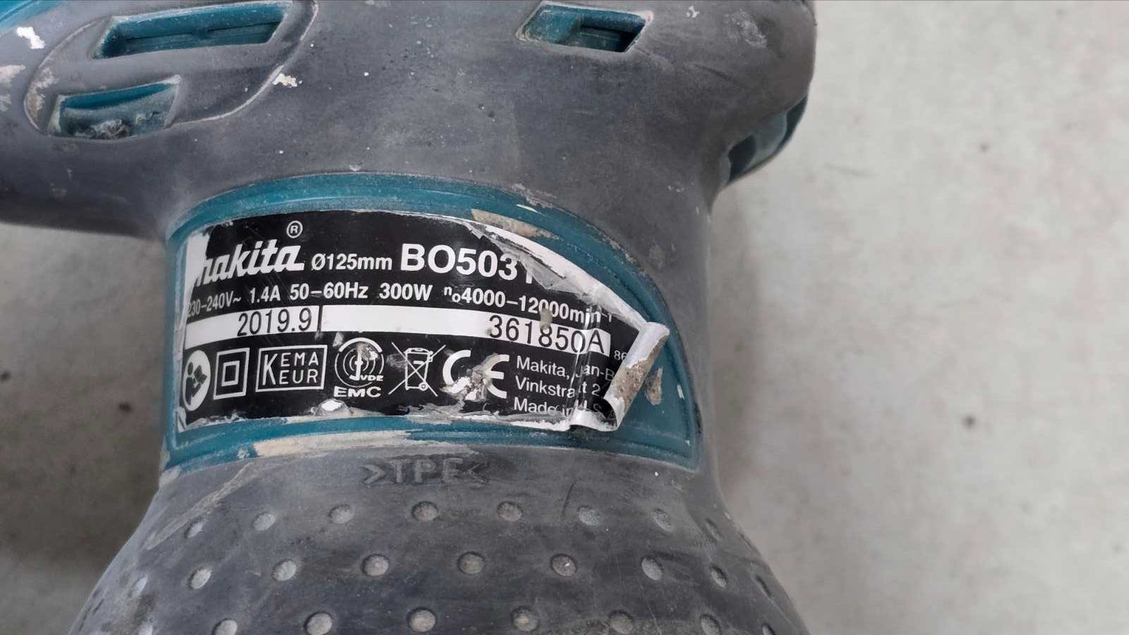 Шлайф ексцентриков Makita BO5031 / 300 W, Ø 125 мм