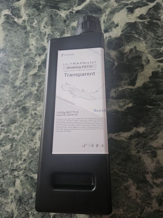 Cartuș imprimantă 3D transparent