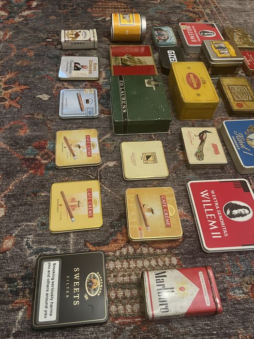 Colectie lot 29 cutii tigarete / tigari - vintage