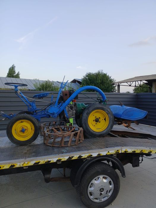 Tractoras motocultor ferari diesel 18 cai freza roti fier
