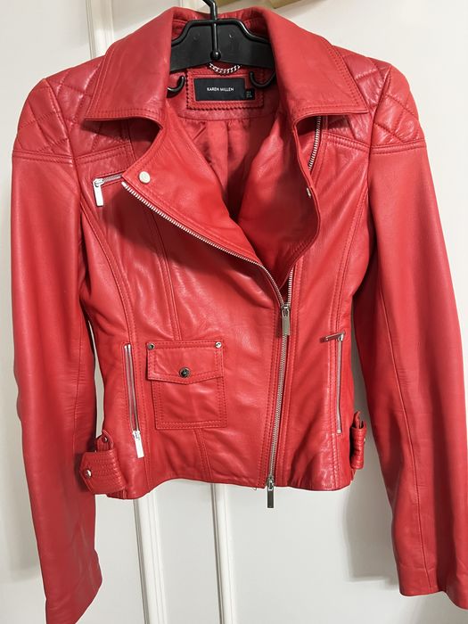 Karen millen куртка кожанная
