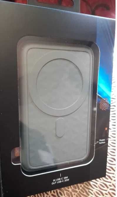baterie externa 10000mA powerbank MagSafe fast wireless iesire type c