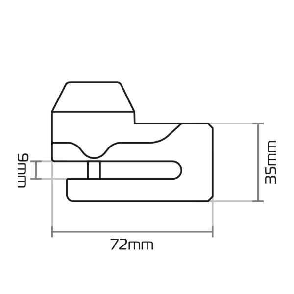 Заключване на спирачния мото вело диск 5.5 mm  OXORD Mini T