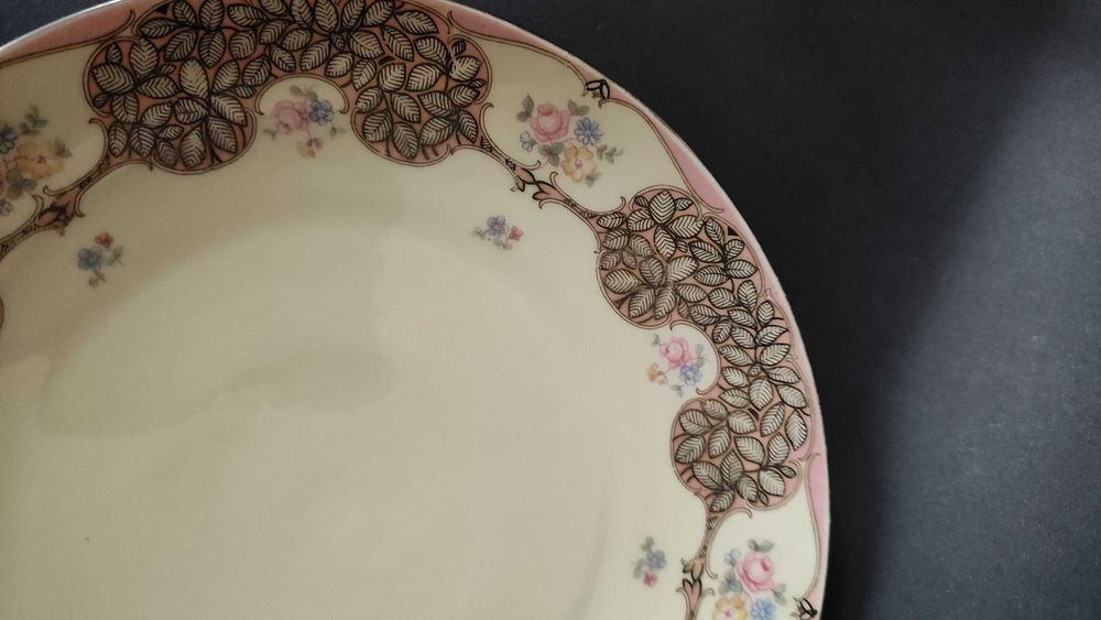 Баварски порцеланов троен сет за чай/дълго кафе