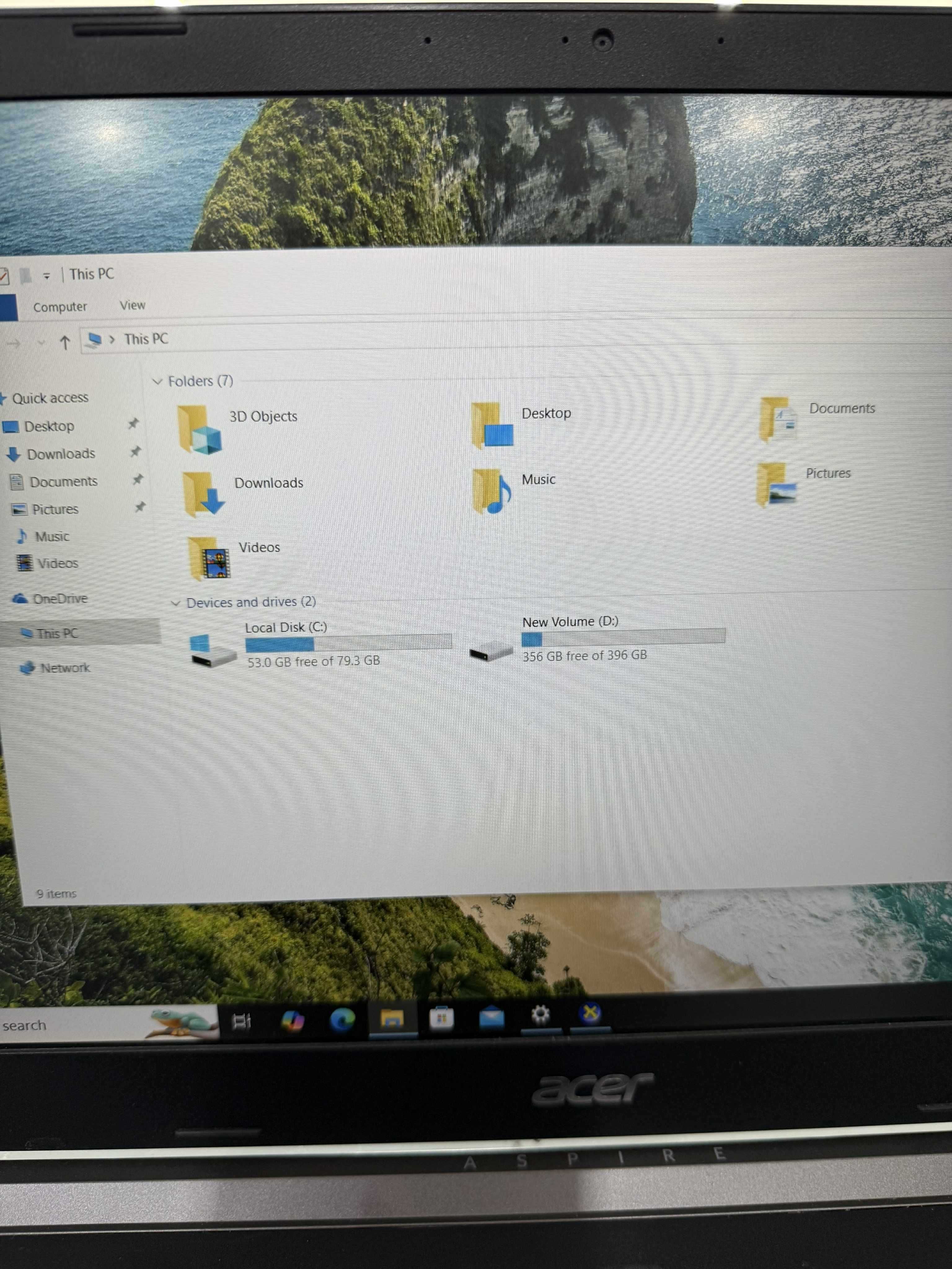 Laptop Acer Aspire A715-75G i7-9750H 8GB 512SSD 1650Ti 4GB VRAM