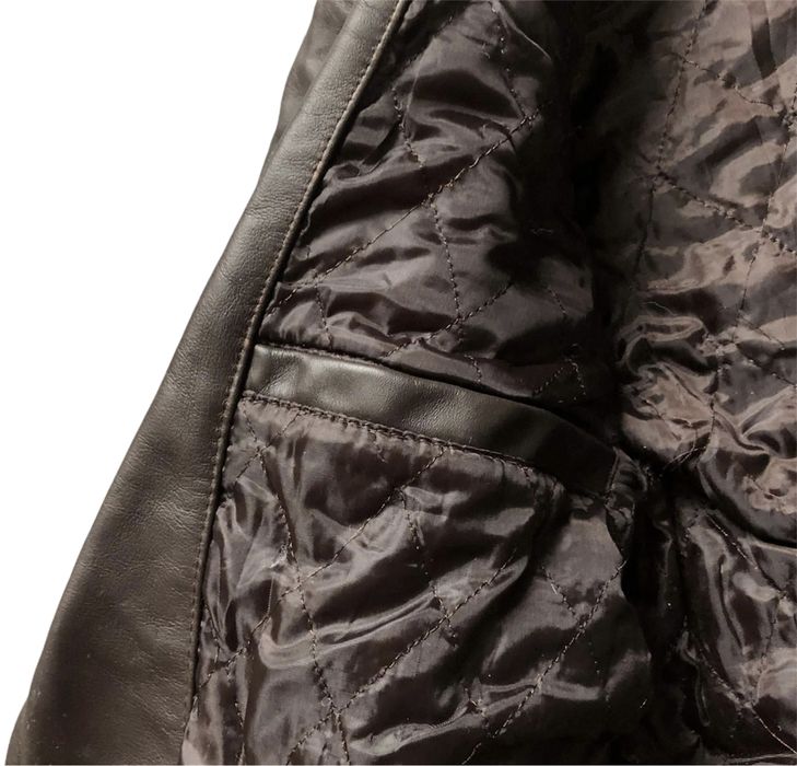 Geaca Piele Naturala LEATHER WORLD Biker Barbati | Marime M (Maro)
