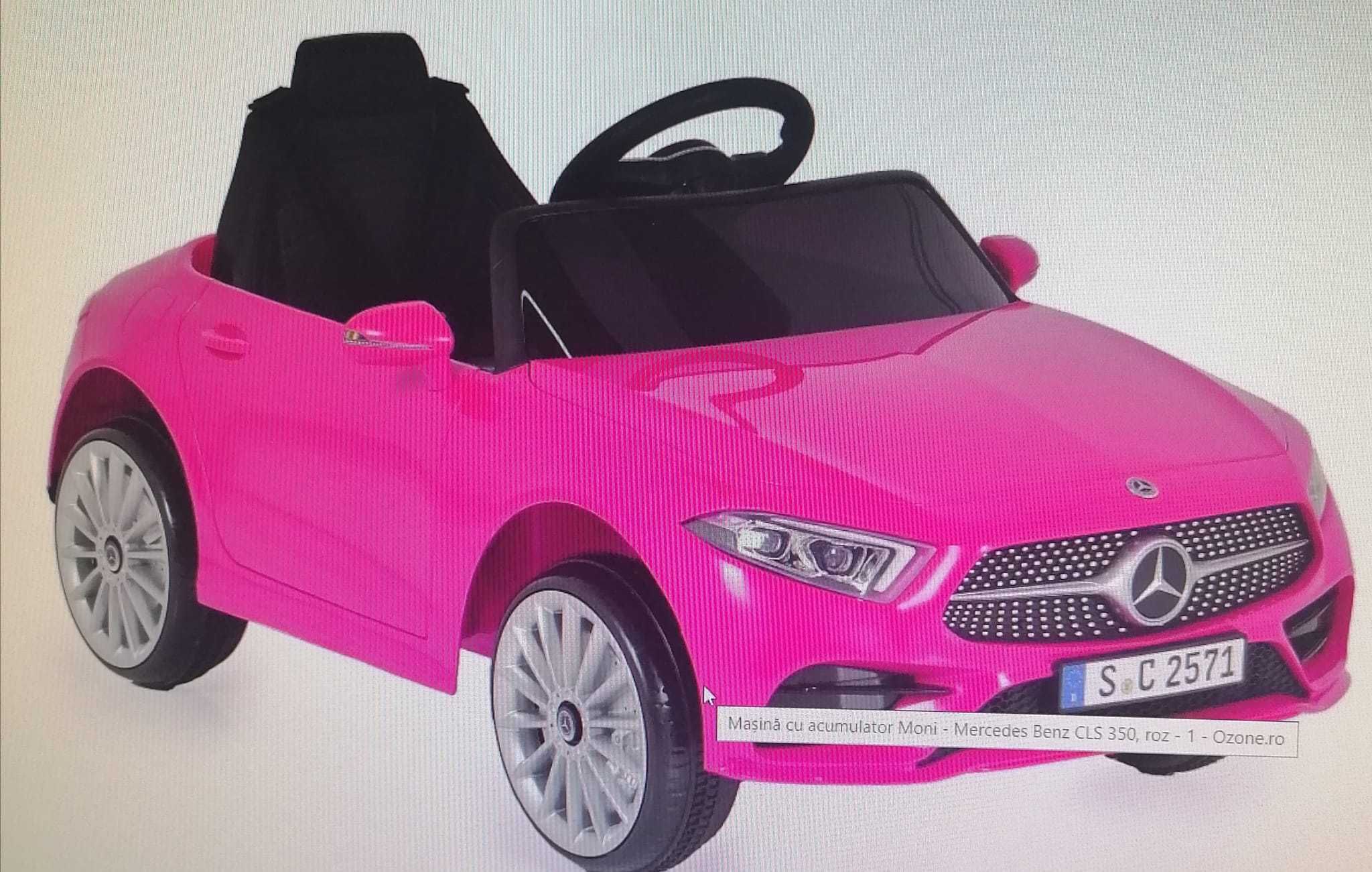 Mașină cu acumulator Moni - Mercedes Benz CLS 350, roz