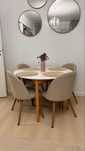 Set dining Jysk - masa extensibila + 4 scaune