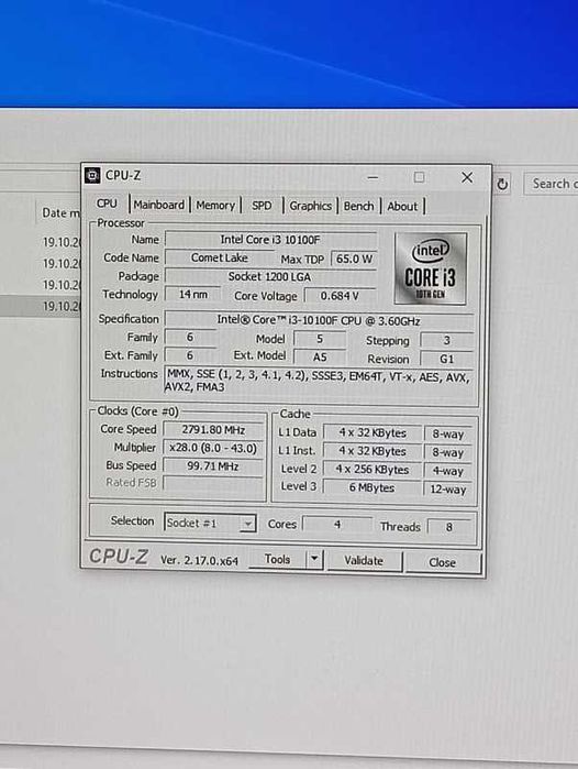 Procesor Intel Core i3-10100F + Cooler Intel