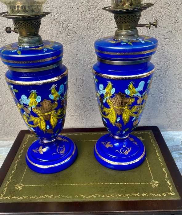 Opulent set 2 lampi stil Art Deco-model Legras-Franta