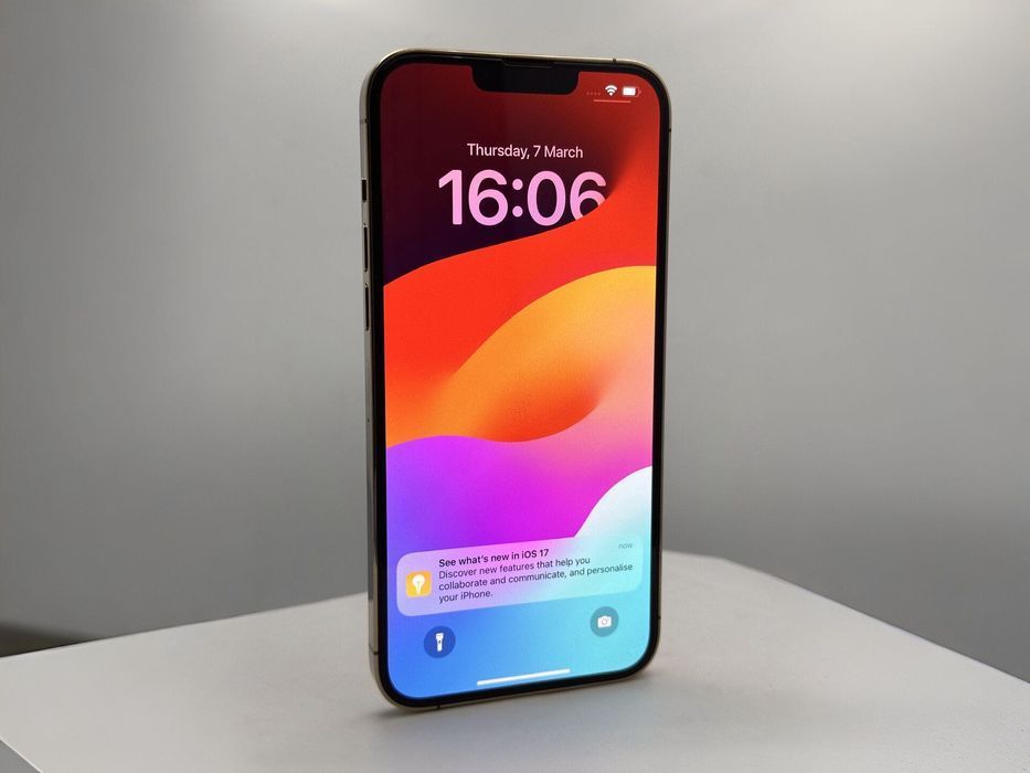 iPhone 13 Pro Max, 128GB, Gold Garantie 2 ani 100% CH-iOS T47