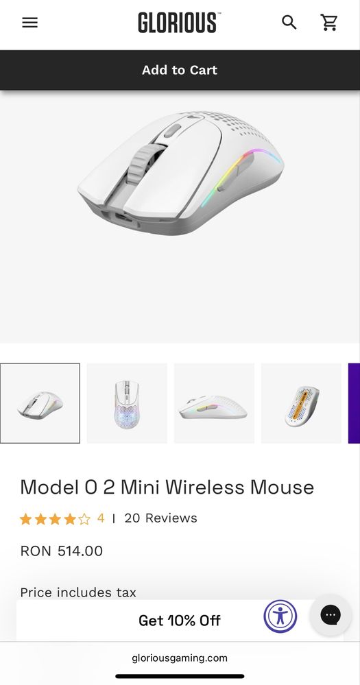 Mouse Gaming Wireless Glorious PC Gaming Race