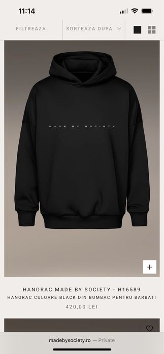 Vand hanorac Made By Society