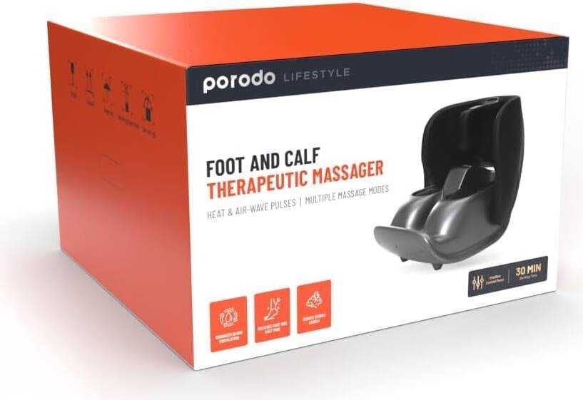 Икроножный массажер Porodo Lifestyle Heat and Air Wave, гарантия 1 год