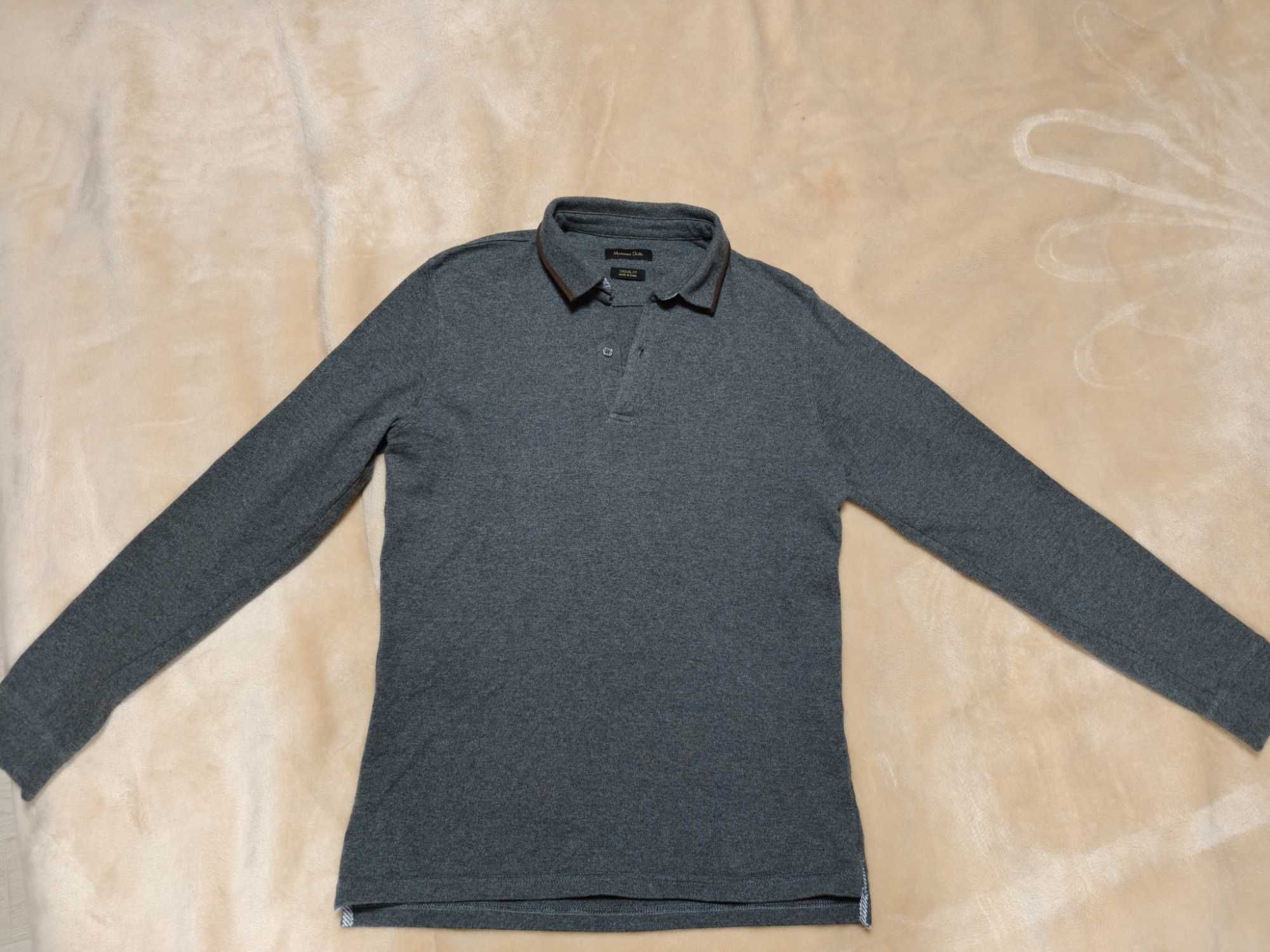Мъжки пуловер и блуза Massimo Dutti памук и кашмир