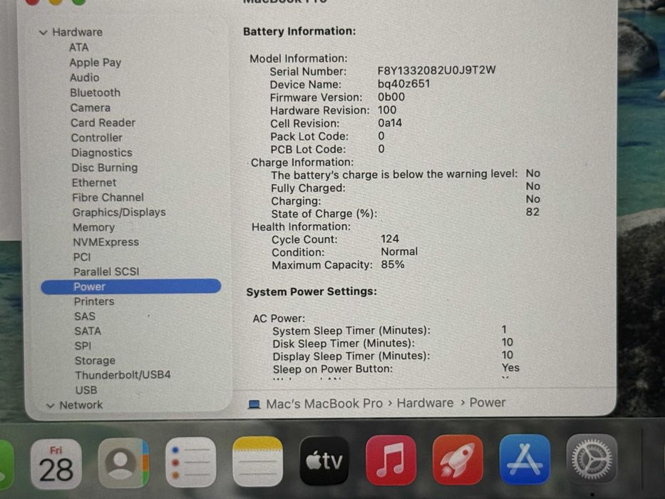 MacBook Pro 16 M1 Pro`10 CPU/16 GPU/1TB SSD/16GB RAM/Като Нов