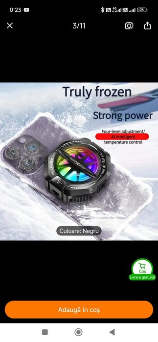 M2 RăciM1 Răcitor telefon mobil cooler ventilator cu efect înghețare