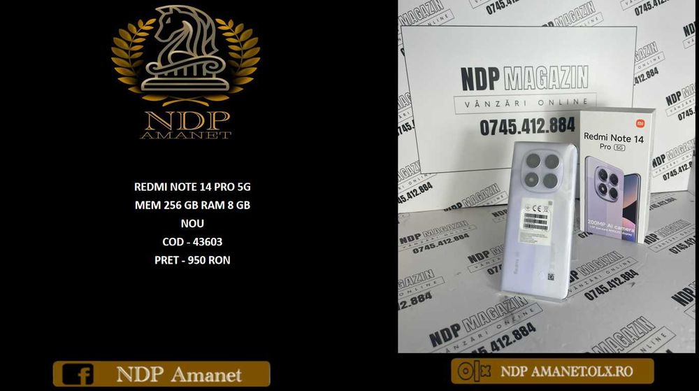 NDP Amanet NON-STOP Bld.Iuliu Maniu 69 REDMI NOTE 14 PRO 5G (43603)