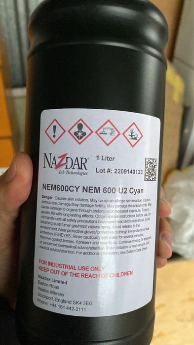 UV краски Nazdar NEM 600. УФ чернила