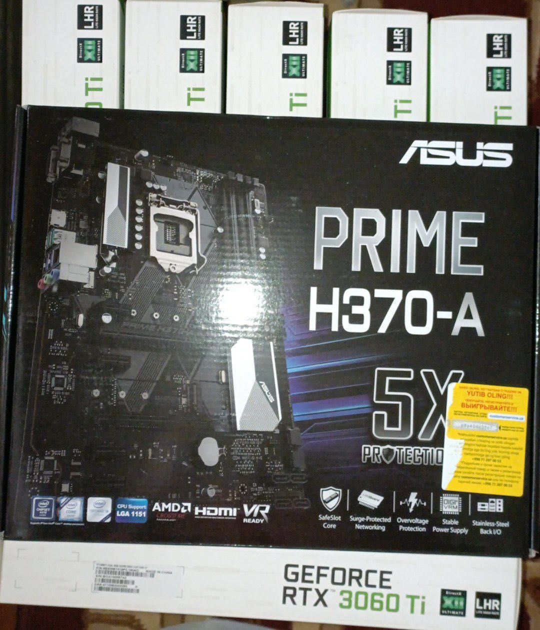 Продаю майнинг-ферму 2 шт на Palit RTX 3060 Ti 8GB Отличное состояние!