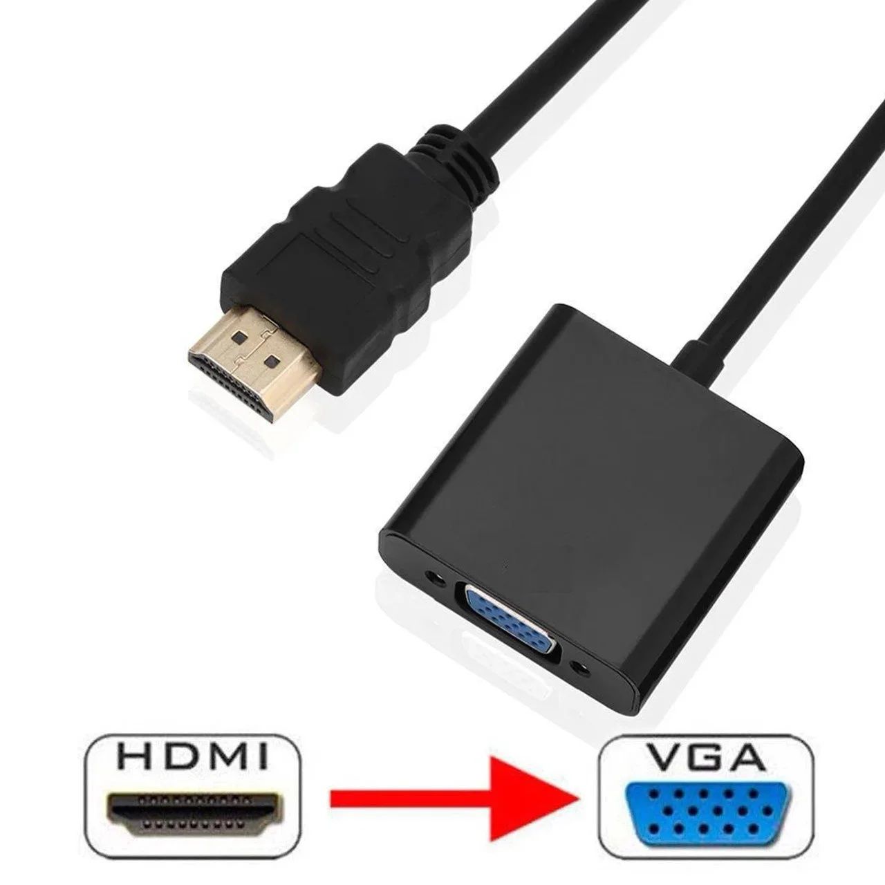 Конвертер HDMI VGA новый