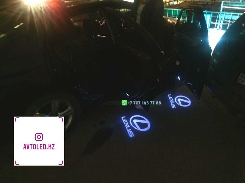 Лексус LX RX ES GX LS подсветка двери логотип авто LED подарок мужчине