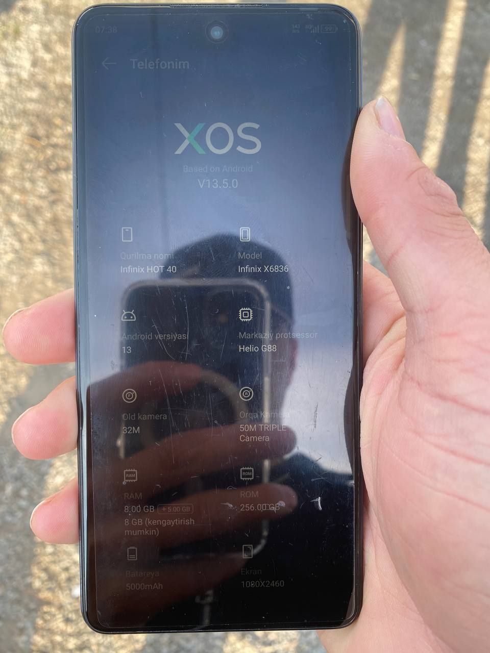 Infinix Hot 40 srochniy sotiladi arzonga bervoraman