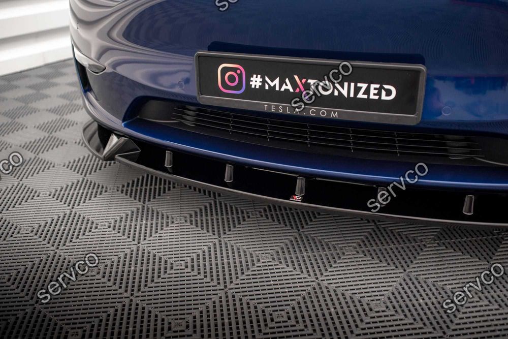 Prelungire splitter bara fata Tesla Model Y 2020- v1 - Maxton Design