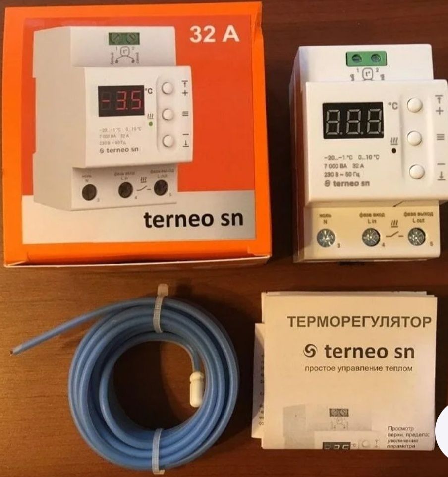 Терморегулятор Terneo SN, 32 А