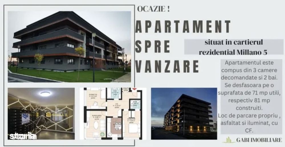 Ocazie! Apartament nou in bloc nou! Doar 1400 euro/mp