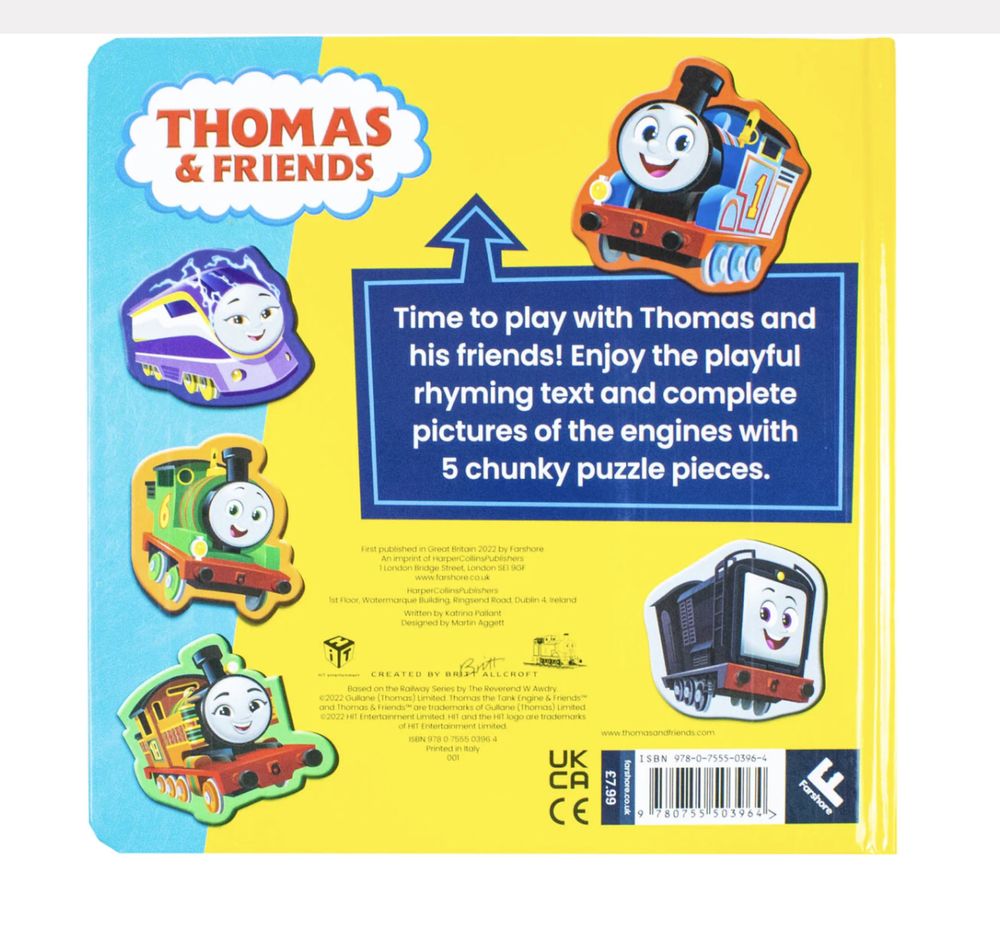 Carte cu puzzel incastru thomas and friends