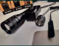 Lanterna profesionala CREE P50-WC, 100%metal pt arma Vanator, Camping