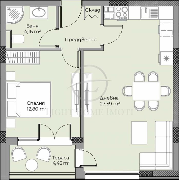 Продава се Двустаен апартамент в Пловдив, Христо Смирненски - 68 кв.м за 1755 €/кв.м - Снимка #3
