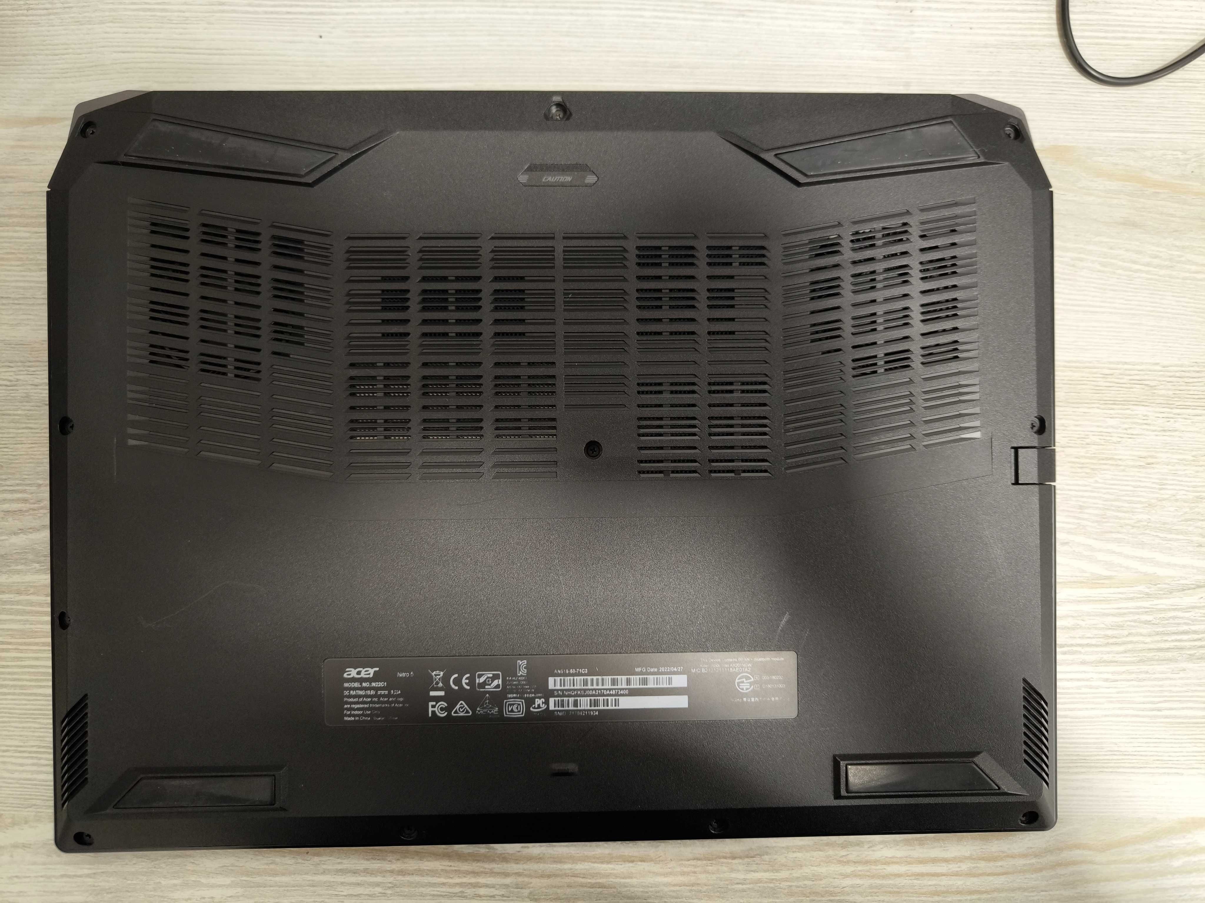 Acer nitro 5 core i7 12700H RTX 3050 4 Gb