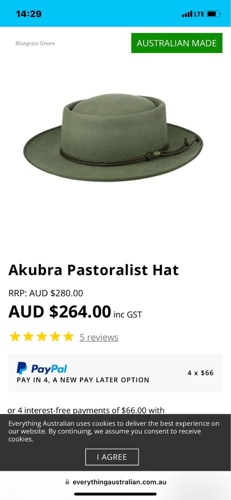 Akubra Pastoralist Hat palarie