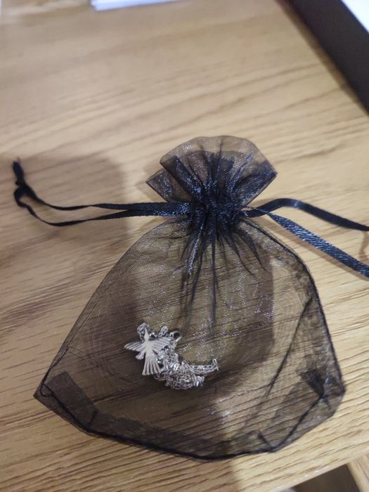 Colier argint cu pasăre colibri + lanț