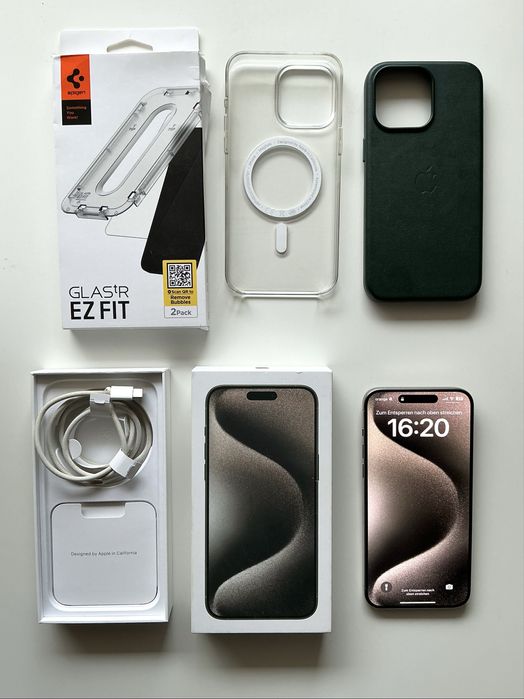 Iphone 15 pro max 256gb natural titanium in garantie