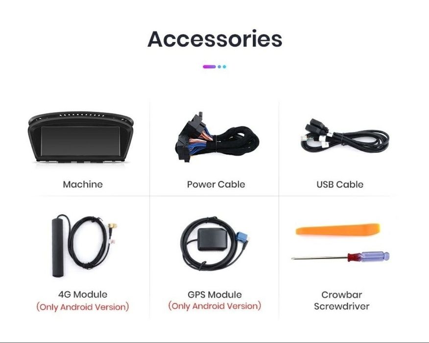 Navigație Android dedicat pt. BMW Seria 5 E60, E90 (2004-2012)