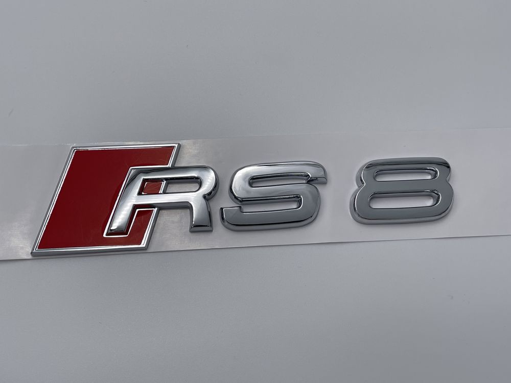 Set Embleme Audi Rs8 crom s-line