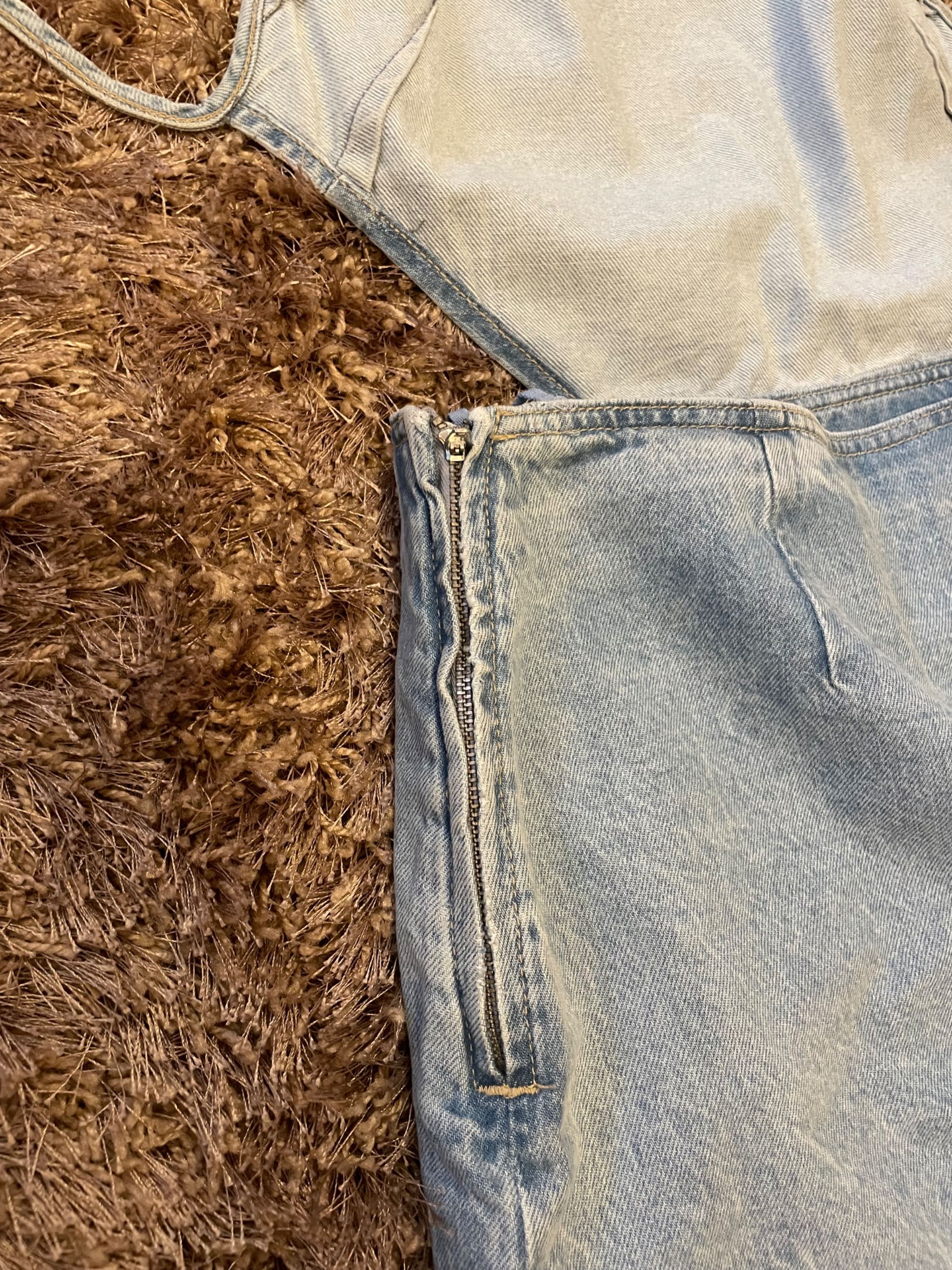 Дънкова рокля с гол гръб pull & bear, L