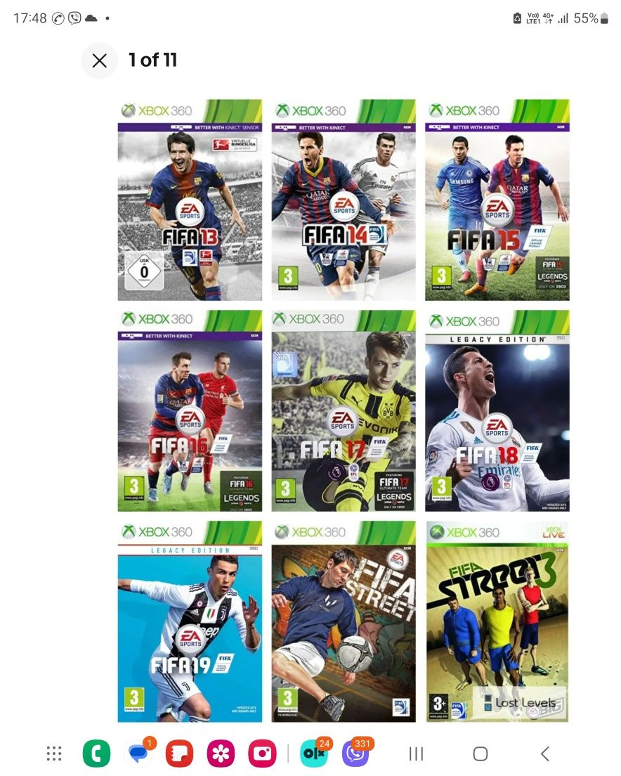 FIFA 16 FIFA 17 FIFA 18 FIFA 19 PlayStation 3 Xbox 360