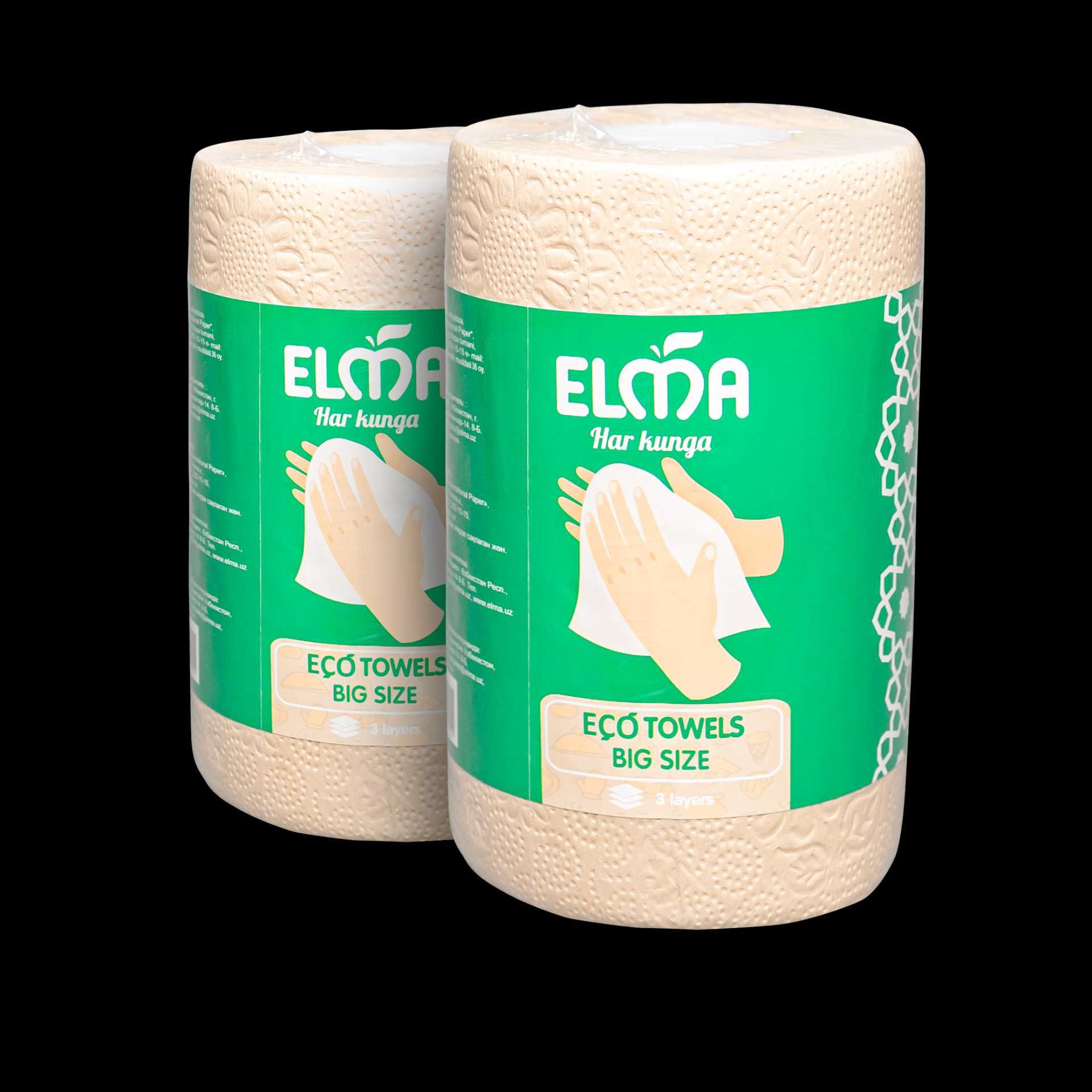 Бумажное полотенце Elma Big Size 3х слойная, 1шт