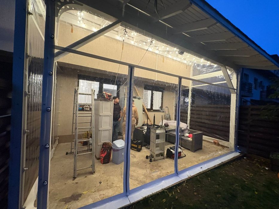 Folie Cristal transparenta terase foisoare, terasa PVC