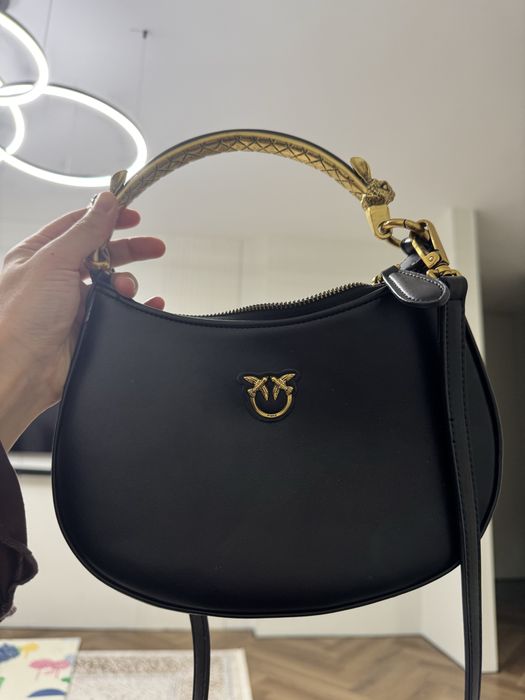 сумка черная pinko на плечо