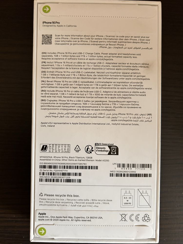 Iphone 16 Pro Black Titanium