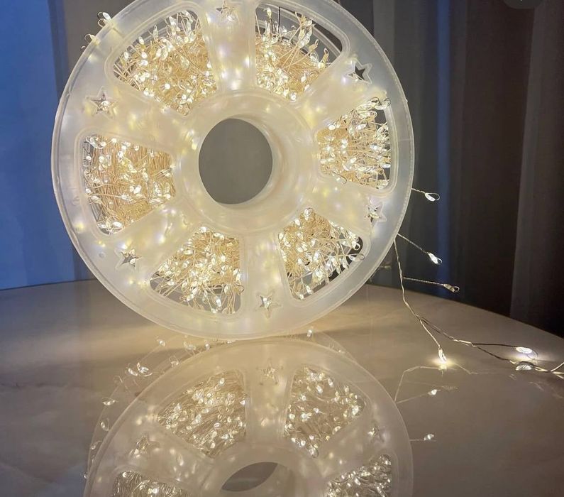 Роса гирлянда мишура