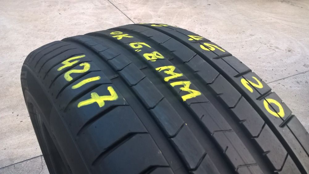 Doua anvelope de vara 255 45 20 pirelli p zero SC profil 6,8 mm