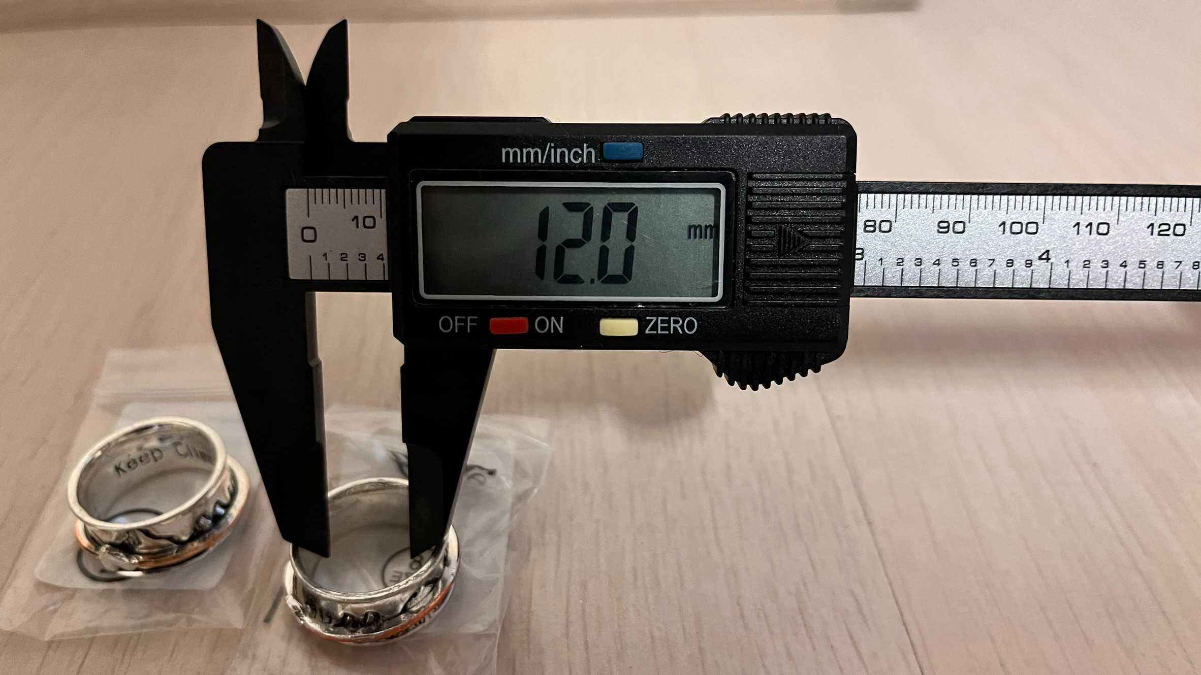 Сребърен пръстен с гравирана планина - проба 925, размер 8