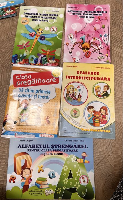Lot 5 carti NOI clasa pregatitoare